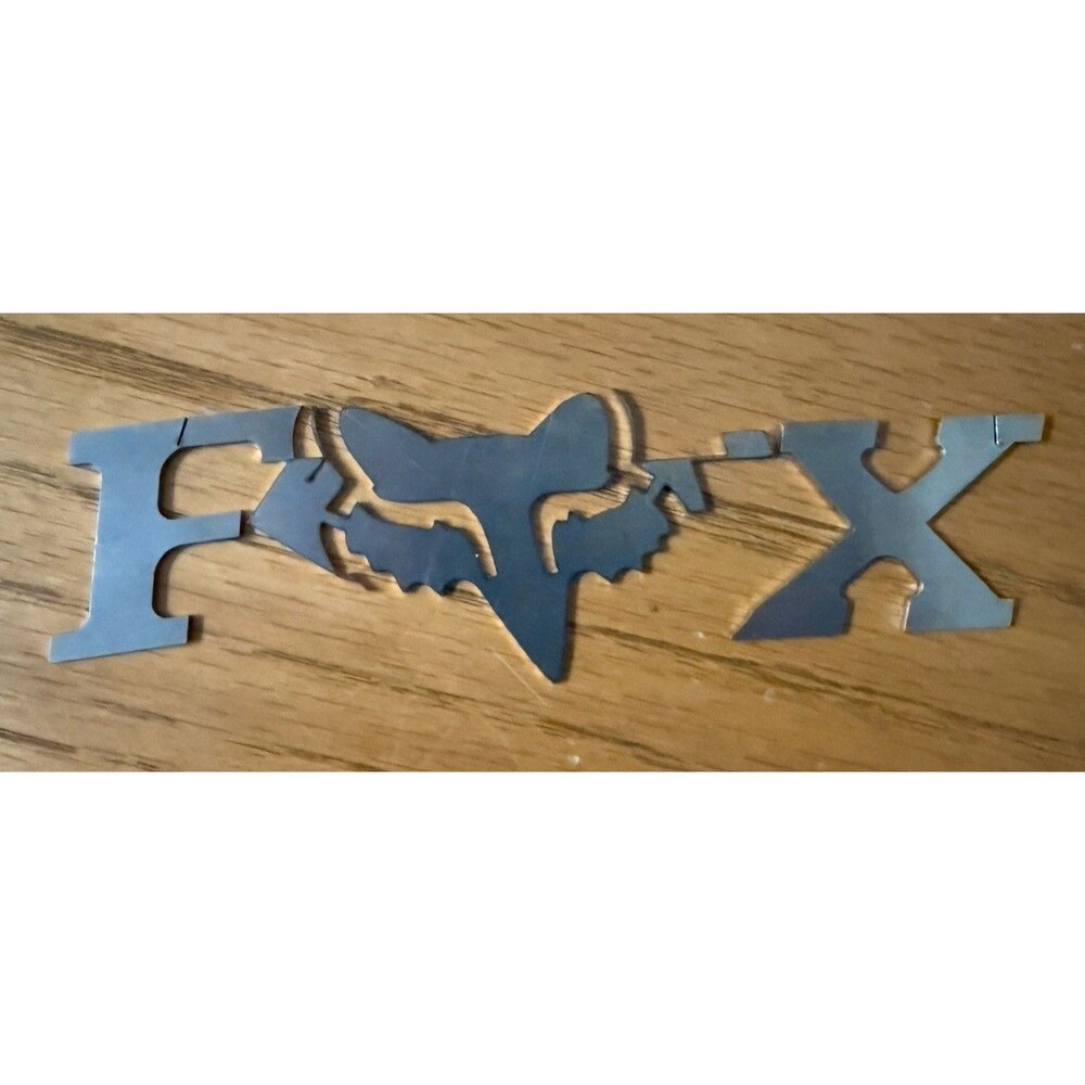 Fox Racing F-Head-X Metal Logo Emblem Badge - 3 Piece Motocross Truck Sign Set
